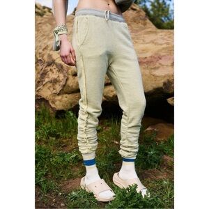 Free People Movement Start Up Pants size small Heather Yellow Sweatpants Joggers